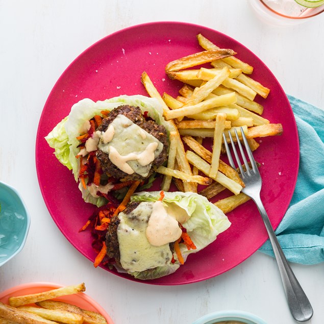 Naked Beef Burgers With Beetroot Slaw And Chunky Chips My Food Bag