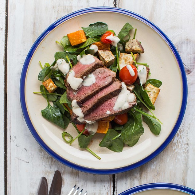 Spiced Lamb and Roast Vegetable Salad