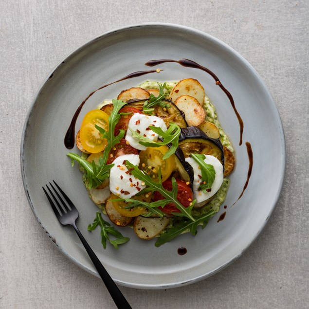 Roasted Eggplant Caprese 