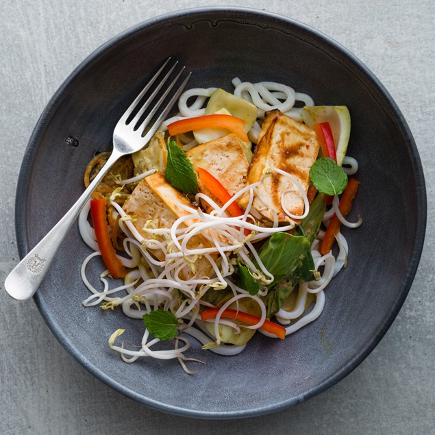 Lemongrass and Coconut Noodles with Thai Glazed Tofu