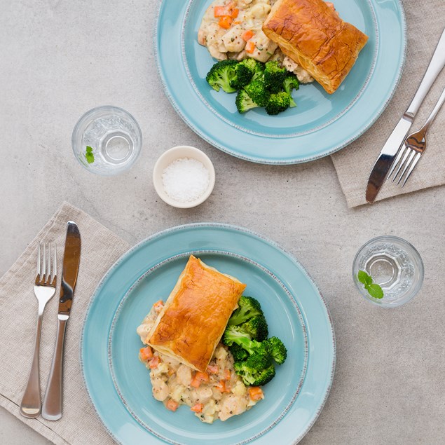 Honey Mustard Chicken and Vegetable Pie