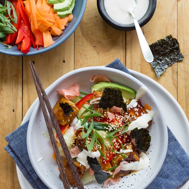 Teriyaki Tofu Sushi Bowl