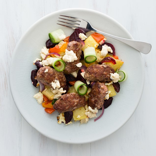 Lamb Kofta with Winter Greek Salad