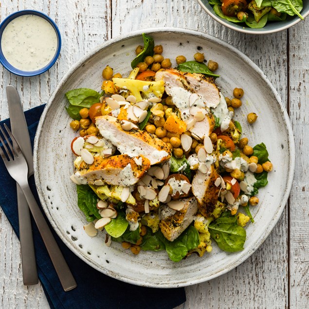 Lemon Herb Chicken with Cauli Salad & Chimi Mayo