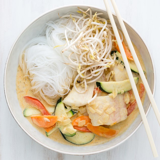 Malaysian Fish and Vegetable Laksa