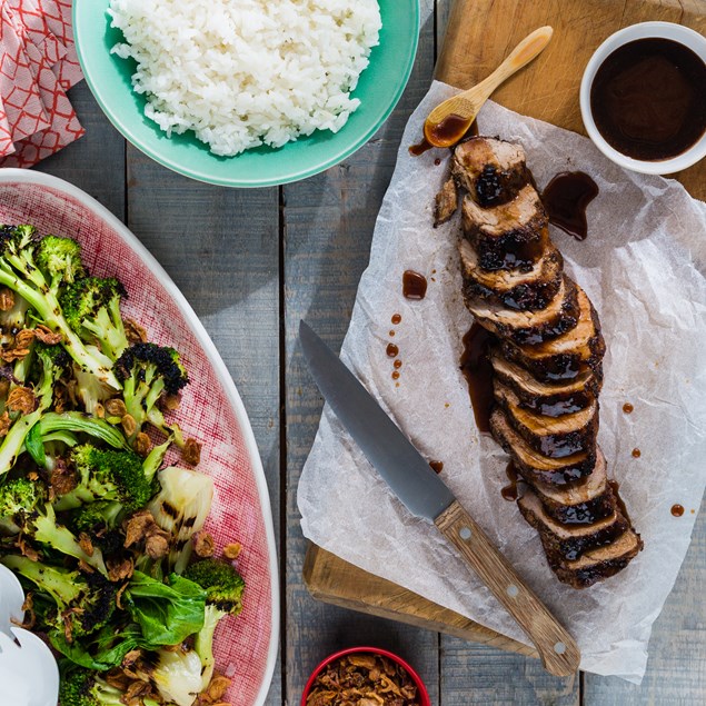 Char Siu Pork with Asian Vegetables