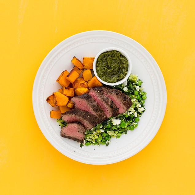 Herbed Lamb Rump Steaks