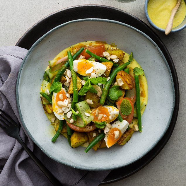 Indian Spiced Potato Salad with Turmeric Mayo