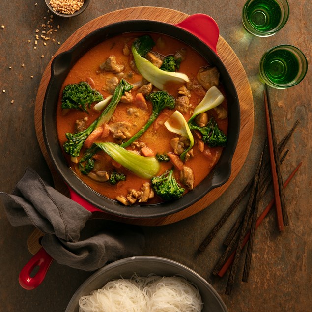 Chicken Laksa with Noodles