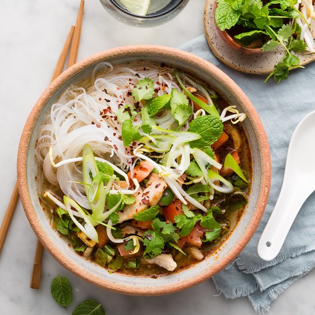 Chicken Tom Yum with Mung Bean Vermicelli