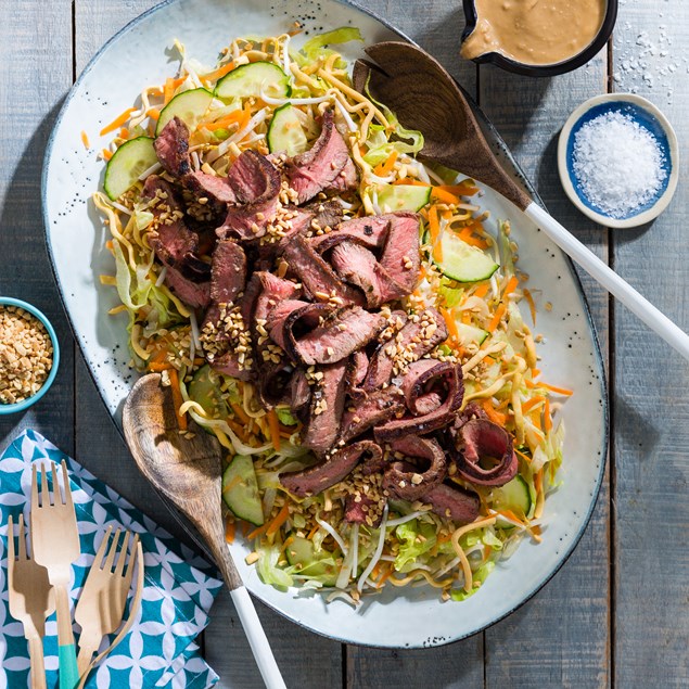 Satay Beef & Crispy Noodle Salad