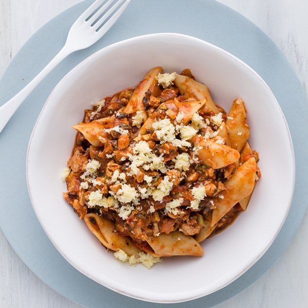 Chicken and Bacon Mince Rigatoni