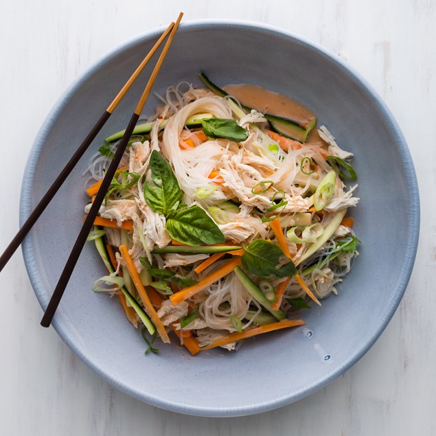 Coconut Poached Chicken Vermicelli Salad