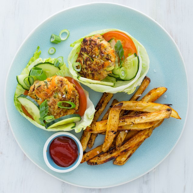 Pork ‘N’ Apple Lettuce Cups with Chips