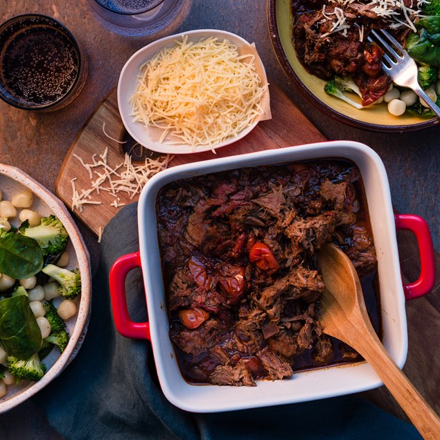 Italian Beef with Green Gnocchi