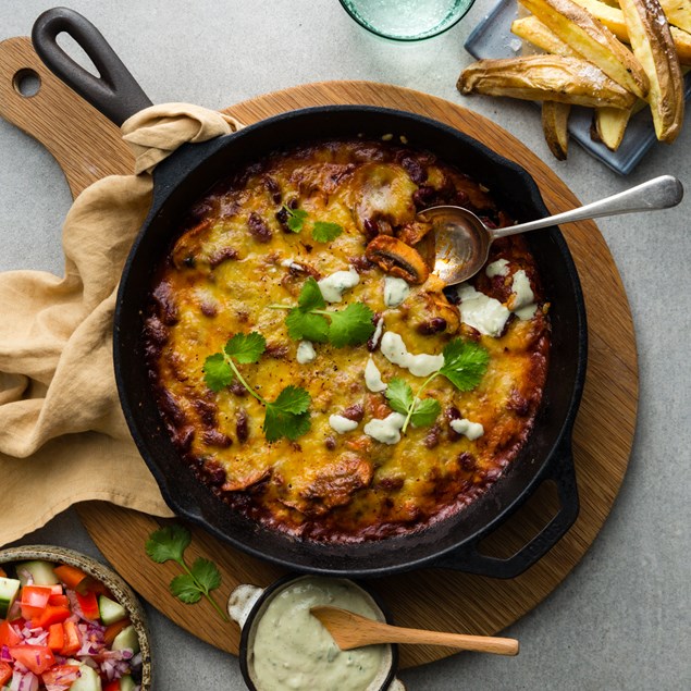 Loaded Mexican Wedges with Tomato Salsa