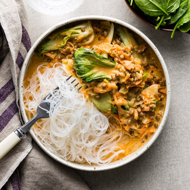 Thai Red Lentil & Coconut Curry with Vermicelli Noodles