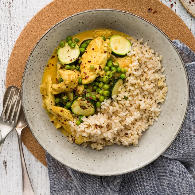 Thai Yellow Chicken Curry with Brown Rice