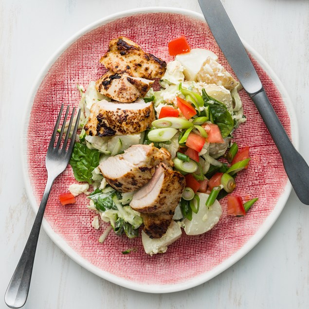 Honey Mustard Chicken with Summer Potato Salad