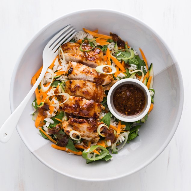 Apricot Chicken with Rice Salad