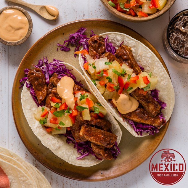 MEXICO Beef Carne Asada Taco with Pineapple Chilli Pico