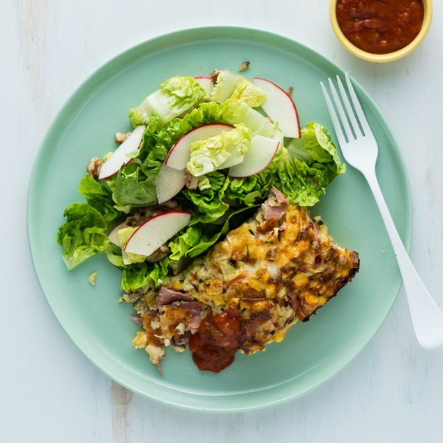 Ham & Cheese Crustless Quiche