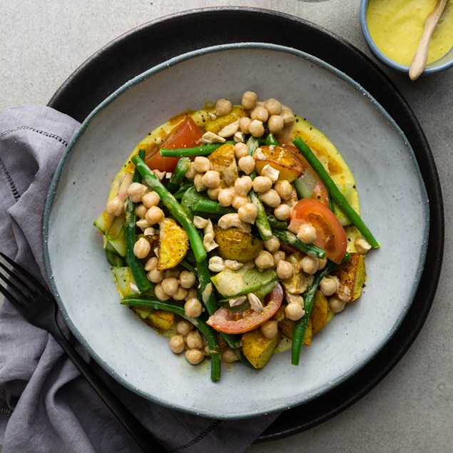 Indian Spiced Potato Salad with Turmeric Mayo