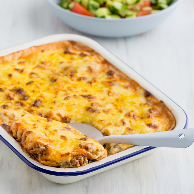Beef Lasagne with Salad