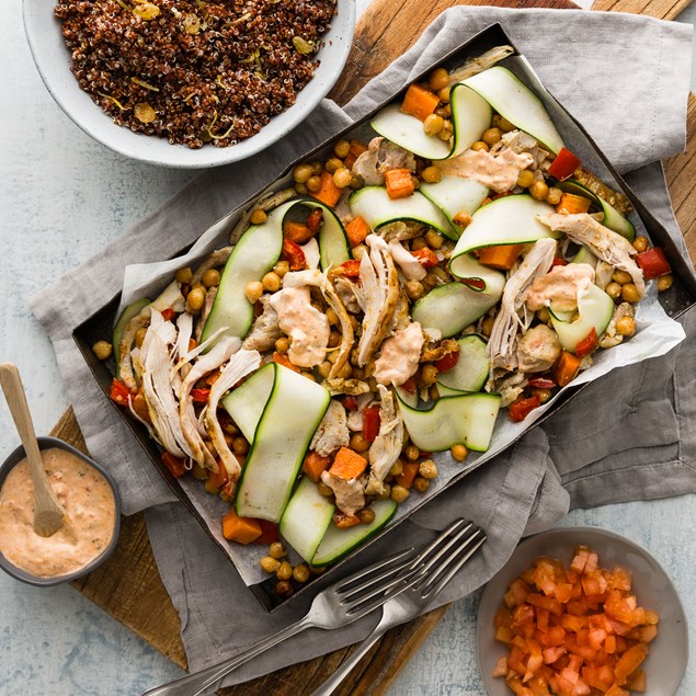 Moroccan Spiced Chicken  with Quinoa and Chickpeas