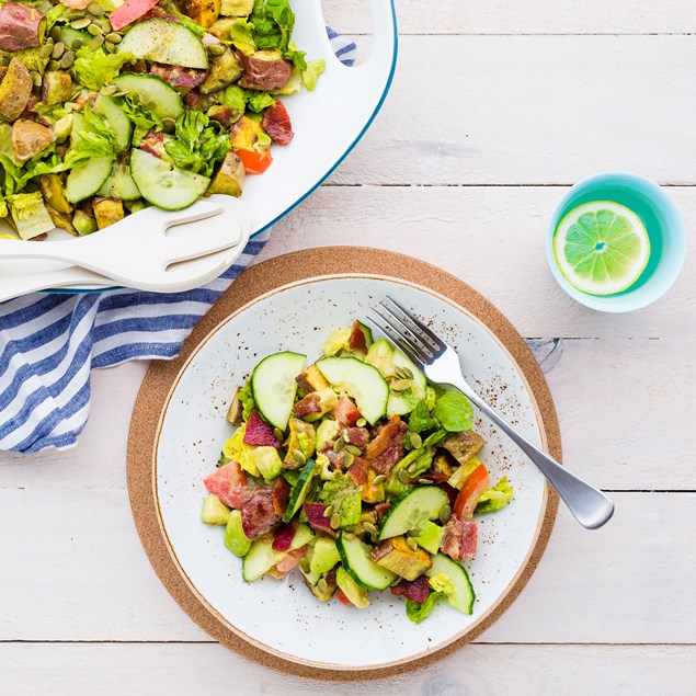 B.L.A.T Salad with Kumara and Aioli