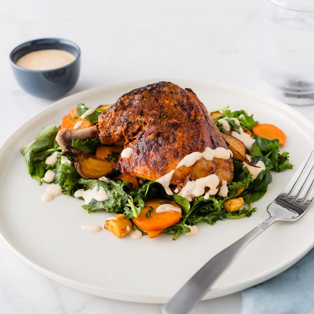 Peri Peri Chicken Maryland with Root Veggie Chips