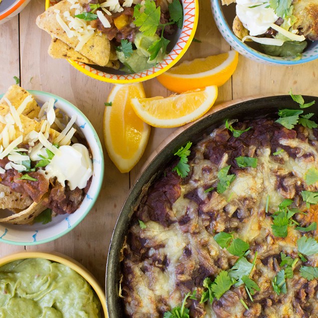 Easy Bean and Vegetable Nachos