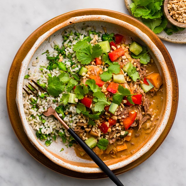 Pulled Beef & Kumara Massaman with Coriander