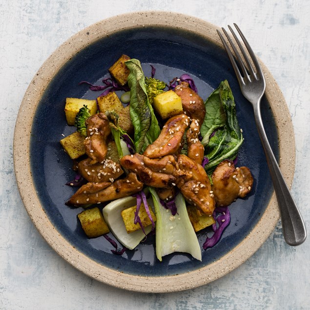 Hoisin Chicken with Sesame Potato 