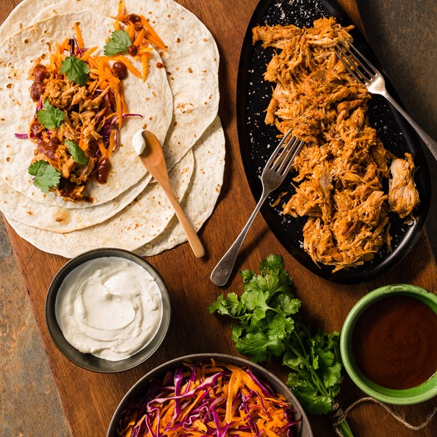 Pulled Pork Tacos with Slaw