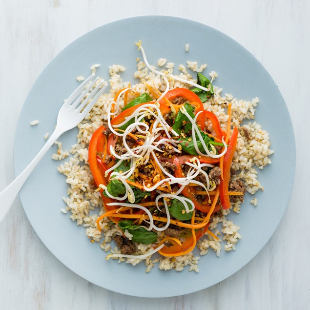 Korean Beef Stir-Fry with Brown Rice