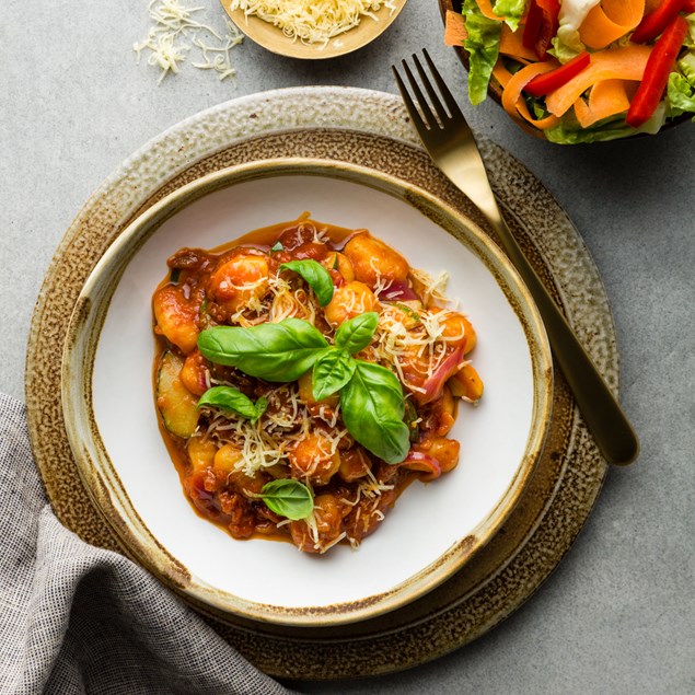 Gnocchi with Tomato Basil Sauce & Parmesan