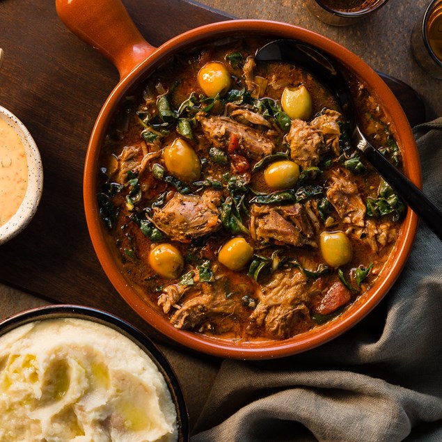 Spanish Lamb Stew with White Bean Mash