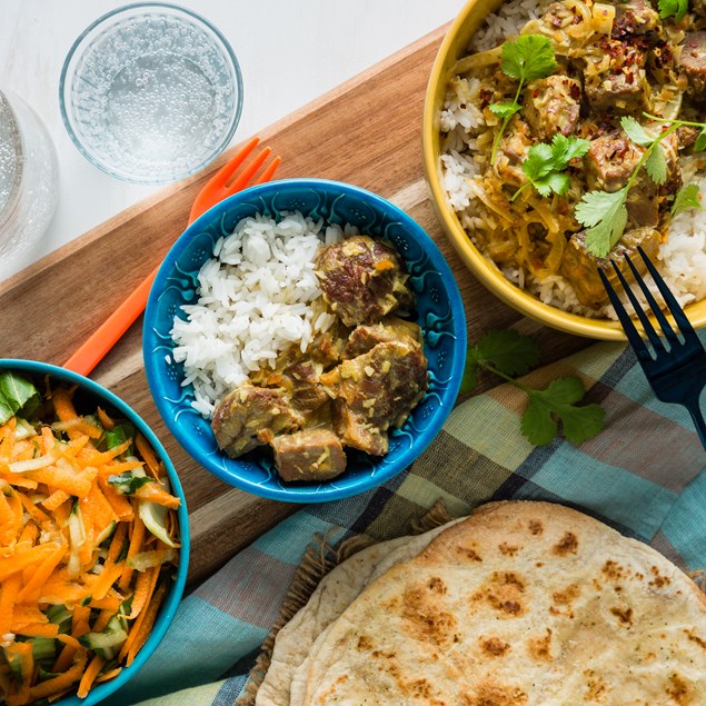 Beef Rendang with Butter Roti