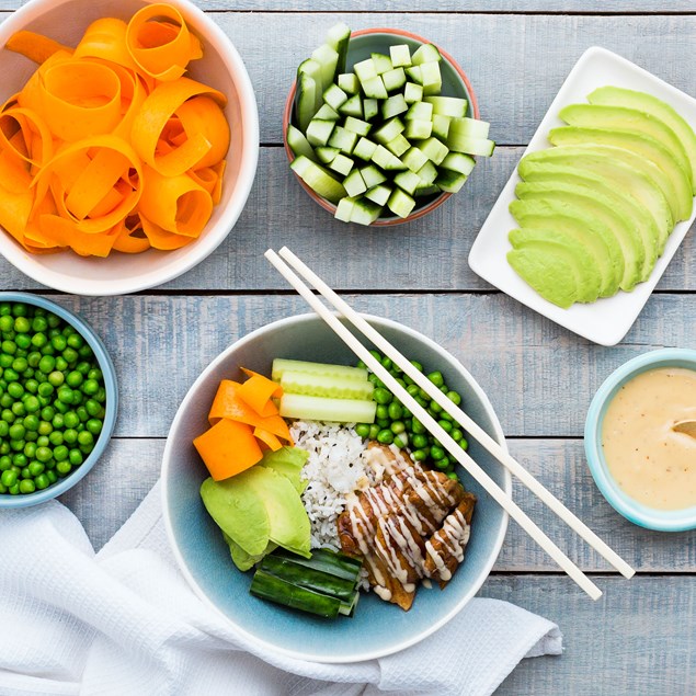 Teriyaki Chicken Bowl with Japanese Mayo