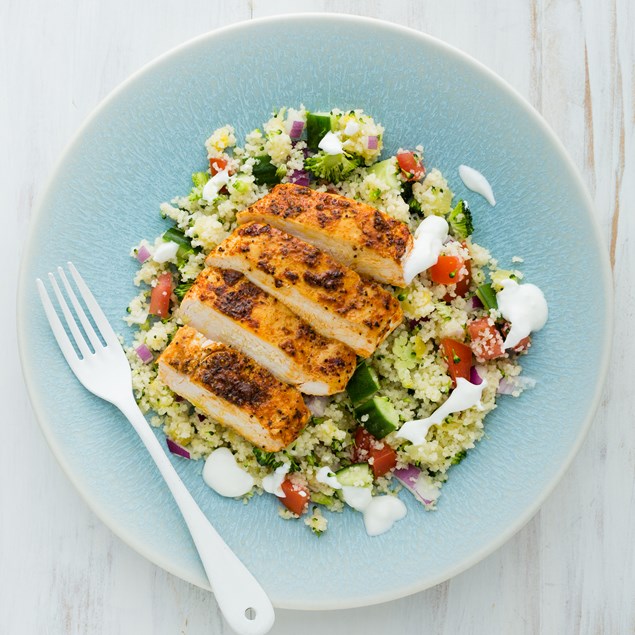 BBQ Chicken with Pineapple Couscous
