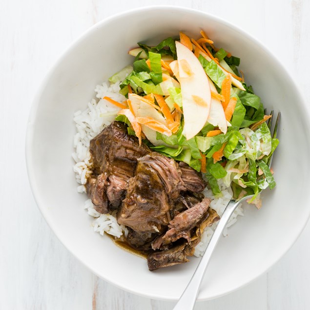 Asian Beef Short Ribs with Rice and Bok Choy Salad - My Food Bag