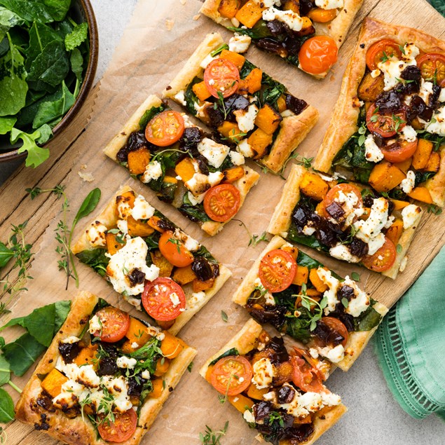 Pumpkin, Spinach and Goat’s Cheese Tart