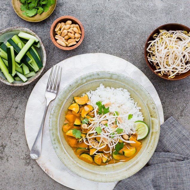 Malaysian Pumpkin and Coconut Peanut Curry