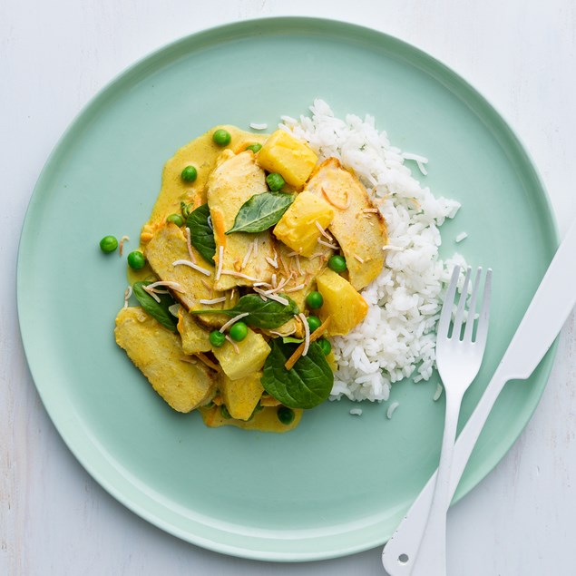 Pork, Pineapple and Coconut Curry with Jasmine Rice