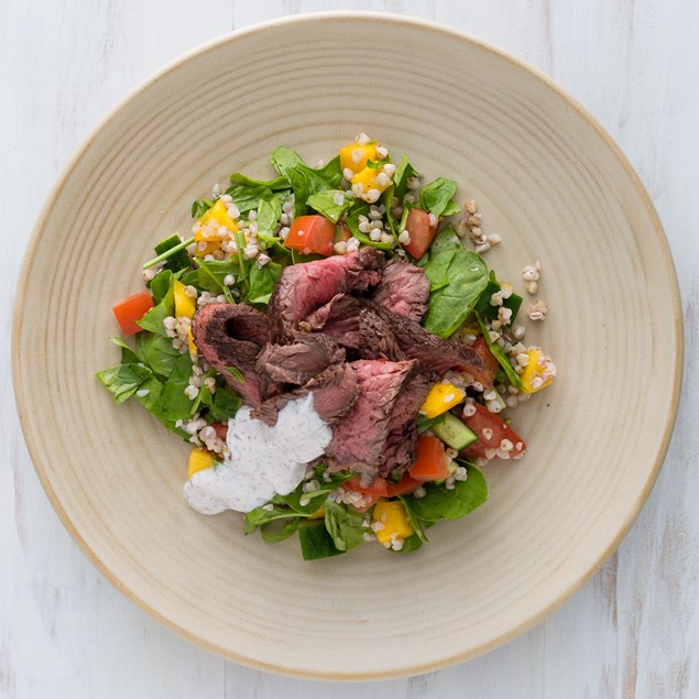 Beef and Mango Buckwheat Tabbouleh