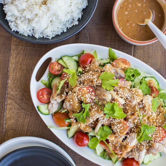 Bang Bang Chicken Salad with Rice