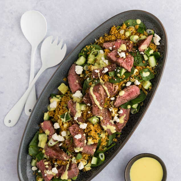 Sumac Lamb with Saffron Orange Yoghurt