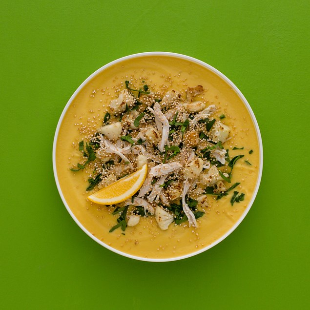 CHICKEN, PUMPKIN AND CASHEW SOUP