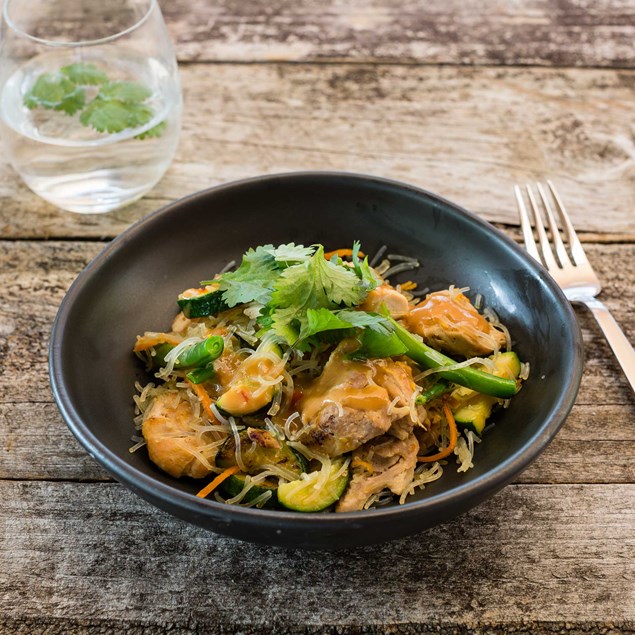 Satay Chicken with Vermicelli and Veggies